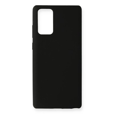 Mey İthalat®  Samsung Galaxy Note 20 Kılıf Nano içi Kadife Silikon - Siyah