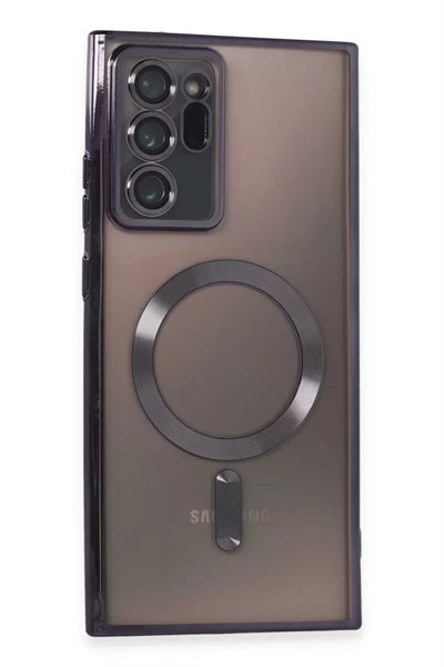 Mey İthalat®  Samsung Galaxy Note 20 Ultra Kılıf Kross Magneticsafe Kapak - Mor