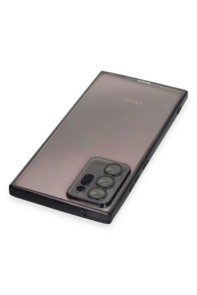 Mey İthalat®  Samsung Galaxy Note 20 Ultra Kılıf  Lensli Silikon - Siyah