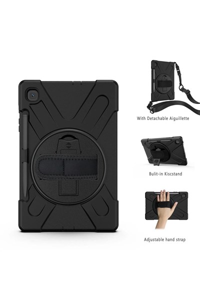 Mey İthalat®  Samsung Galaxy P610 Tab S6 Lite 10.4 Kılıf Amazing Tablet Kapak - Siyah