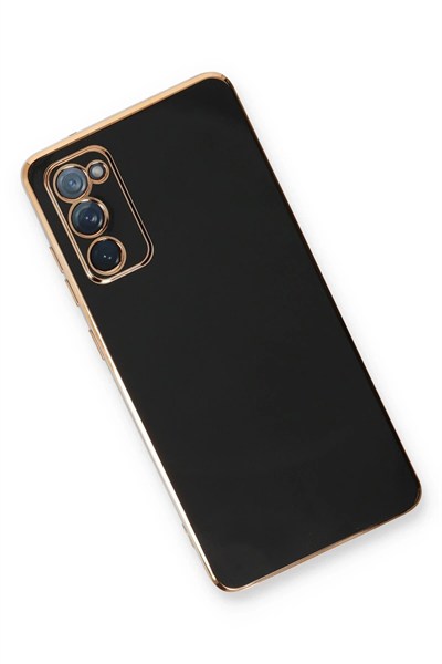 Mey İthalat®  Samsung Galaxy S20 FE Kılıf Volet Silikon - Siyah