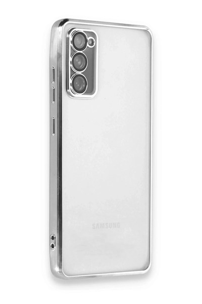 Mey İthalat®  Samsung Galaxy S20 FE Kılıf  Lensli Silikon - Gümüş