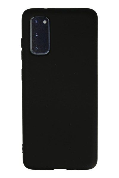 Mey İthalat®  Samsung Galaxy S20 Kılıf Nano içi Kadife Silikon - Siyah