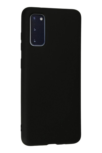 Mey İthalat®  Samsung Galaxy S20 Kılıf Nano içi Kadife Silikon - Siyah