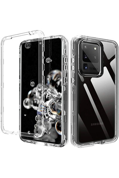 Mey İthalat®  Samsung Galaxy S20 Plus Kılıf Lüx Şeffaf Silikon