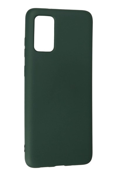 Mey İthalat®  Samsung Galaxy S20 Plus Kılıf Nano içi Kadife Silikon - Koyu Yeşil