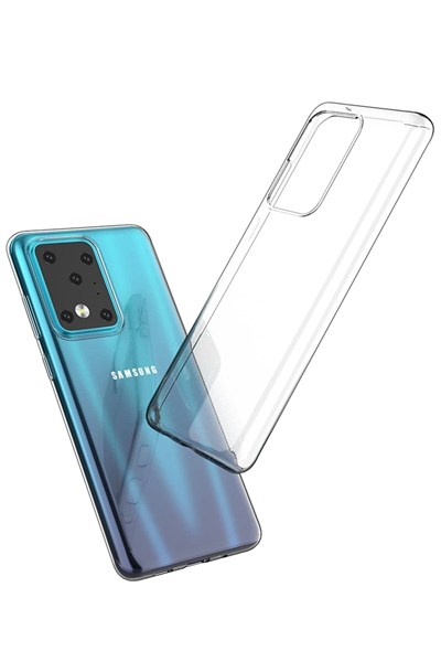 Mey İthalat®  Samsung Galaxy S20 Ultra Kılıf Lüx Şeffaf Silikon