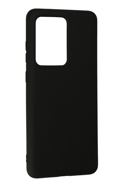 Mey İthalat®  Samsung Galaxy S20 Ultra Kılıf Nano içi Kadife Silikon - Siyah