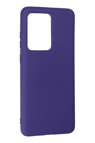 Mey İthalat®  Samsung Galaxy S20 Ultra Kılıf Nano içi Kadife Silikon - Mor