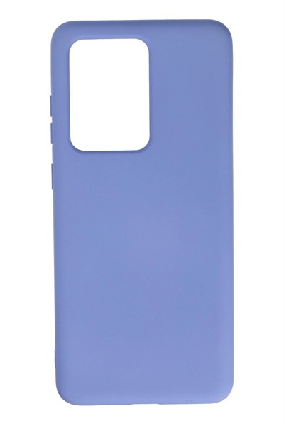 Mey İthalat®  Samsung Galaxy S20 Ultra Kılıf Nano içi Kadife Silikon - Lila
