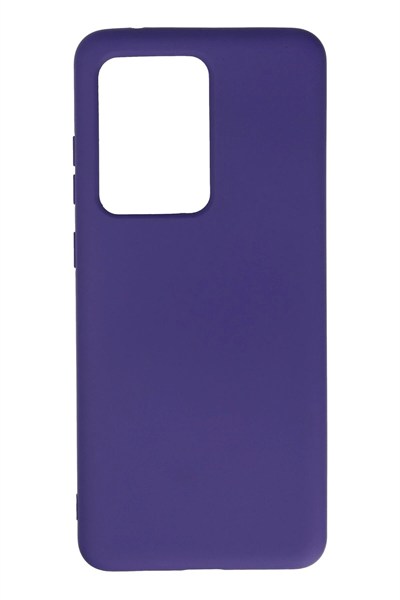 Mey İthalat®  Samsung Galaxy S20 Ultra Kılıf Nano içi Kadife Silikon - Mor