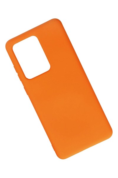 Mey İthalat®  Samsung Galaxy S20 Ultra Kılıf Nano içi Kadife Silikon - Turuncu