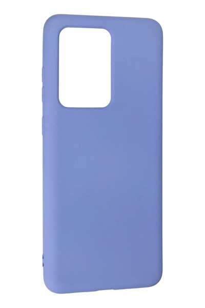 Mey İthalat®  Samsung Galaxy S20 Ultra Kılıf Nano içi Kadife Silikon - Lila