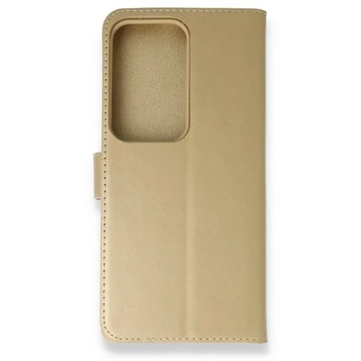 Mey İthalat®  Samsung Galaxy S20 Ultra Trend S Plus Kapaklı Kılıf - Gold