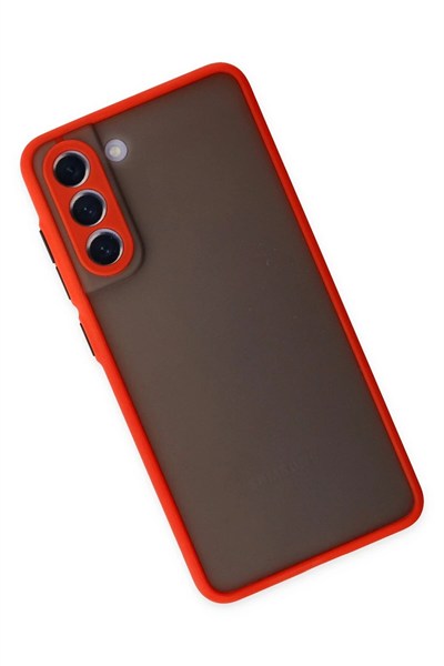 Mey İthalat®  Samsung Galaxy S21 FE Kılıf Montreal Silikon Kapak - Kırmızı