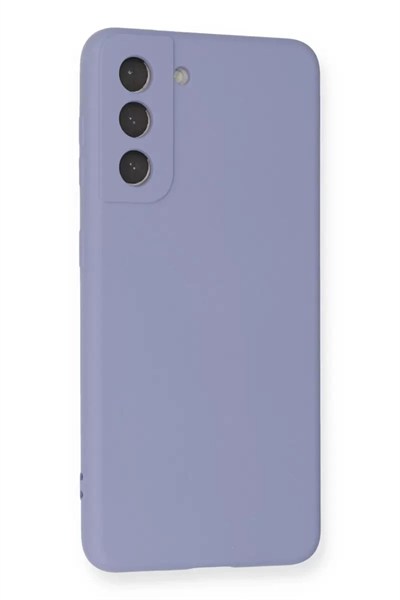 Mey İthalat®  Samsung Galaxy S21 Kılıf Nano içi Kadife Silikon - Lila