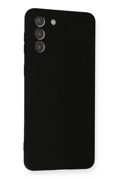 Mey İthalat®  Samsung Galaxy S21 Plus Kılıf Nano içi Kadife Silikon - Siyah