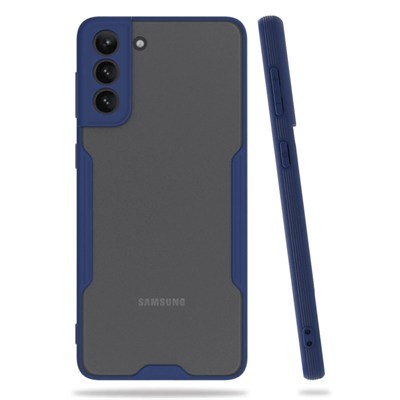Mey İthalat®  Samsung Galaxy S21 Plus Kılıf Platin Silikon - Lacivert