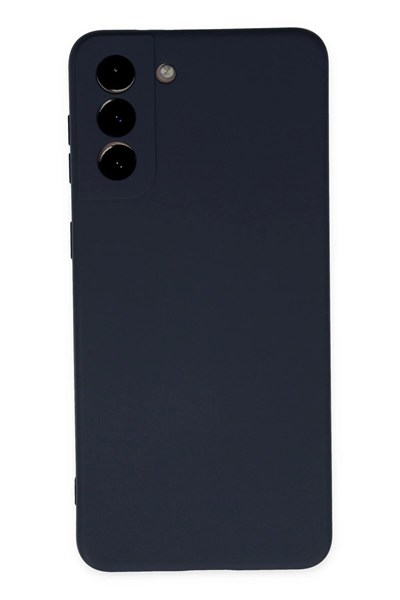Mey İthalat®  Samsung Galaxy S21 Plus Kılıf Nano içi Kadife Silikon - Lacivert