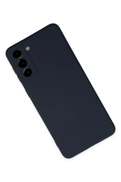 Mey İthalat®  Samsung Galaxy S21 Plus Kılıf Nano içi Kadife Silikon - Lacivert