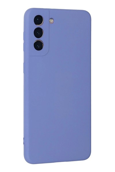 Mey İthalat®  Samsung Galaxy S21 Plus Kılıf Nano içi Kadife Silikon - Lila