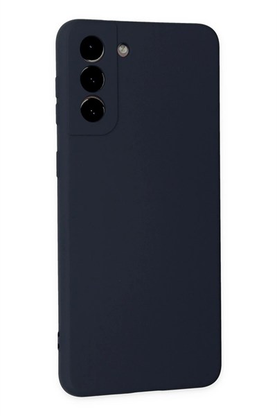 Mey İthalat®  Samsung Galaxy S21 Plus Kılıf Nano içi Kadife Silikon - Lacivert