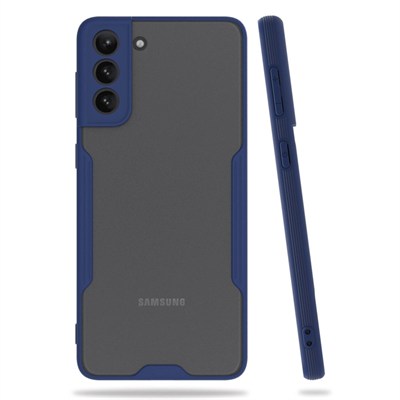 Mey İthalat®  Samsung Galaxy S21 Plus Kılıf Platin Silikon - Lacivert