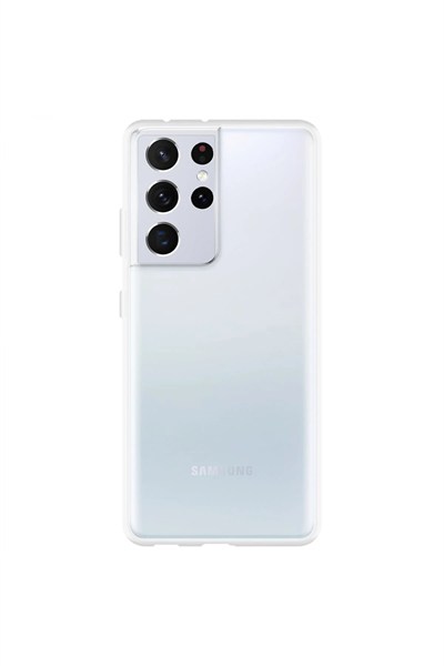 Mey İthalat®  Samsung Galaxy S21 Ultra Kılıf Lüx Şeffaf Silikon
