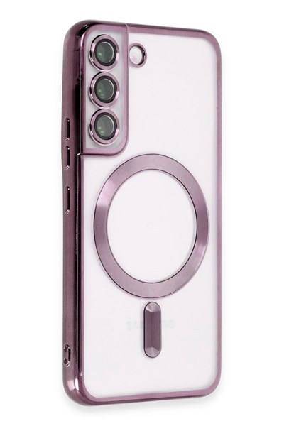 Mey İthalat®  Samsung Galaxy S22 Kılıf Kross Magneticsafe Kapak - Mor