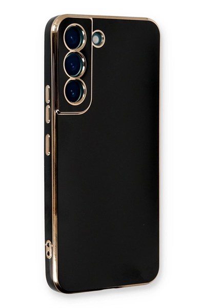 Mey İthalat®  Samsung Galaxy S22 Plus Kılıf Volet Silikon - Siyah