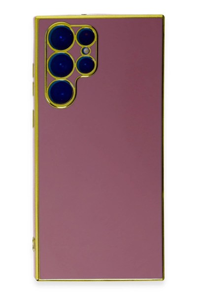 Mey İthalat®  Samsung Galaxy S22 Ultra Kılıf Volet Silikon - Kırmızı