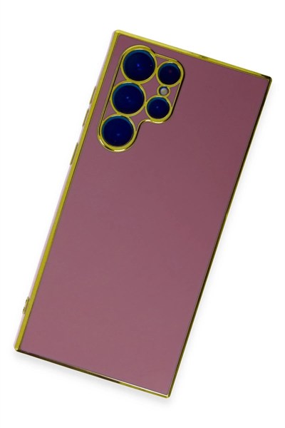 Mey İthalat®  Samsung Galaxy S22 Ultra Kılıf Volet Silikon - Kırmızı