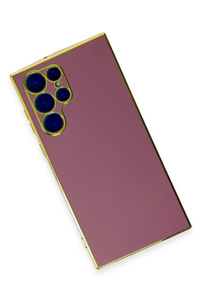 Mey İthalat®  Samsung Galaxy S22 Ultra Kılıf Volet Silikon - Kırmızı
