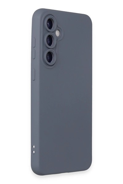 Mey İthalat®  Samsung Galaxy S23 FE Kılıf Nano içi Kadife Silikon - Gri