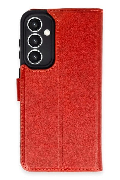 Mey İthalat®  Samsung Galaxy S23 FE Kılıf Trend S Plus Kapaklı Kılıf - Kırmızı