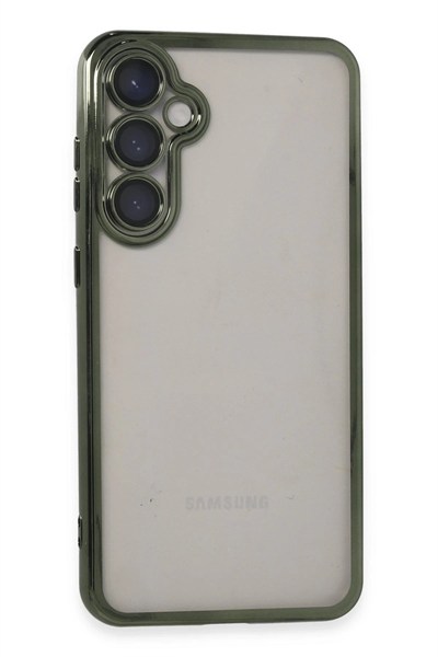 Mey İthalat®  Samsung Galaxy S23 FE Kılıf  Lensli Silikon - Yeşil