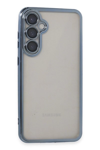 Mey İthalat®  Samsung Galaxy S23 FE Kılıf  Lensli Silikon - Açık Mavi