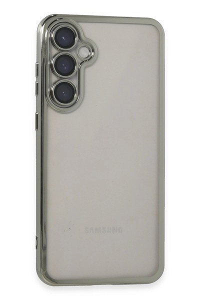 Mey İthalat®  Samsung Galaxy S23 FE Kılıf  Lensli Silikon - Gümüş