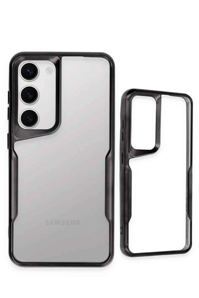 Mey İthalat®  Samsung Galaxy S23 Kılıf Boyi Silikon Kapak - Siyah