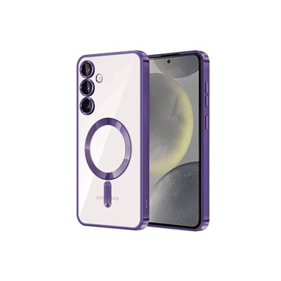 Mey İthalat®  Samsung Galaxy S23 Kılıf Kross Magneticsafe Kapak - Mor