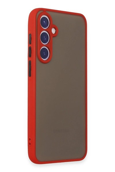 Mey İthalat®  Samsung Galaxy S23 Kılıf Montreal Silikon Kapak - Kırmızı
