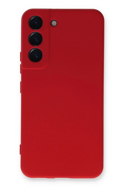 Mey İthalat®  Samsung Galaxy S23 Kılıf Nano içi Kadife Silikon - Kırmızı