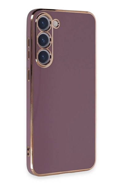 Mey İthalat®  Samsung Galaxy S23 Kılıf Volet Silikon - Mor