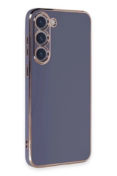 Mey İthalat®  Samsung Galaxy S23 Kılıf Volet Silikon - Mavi