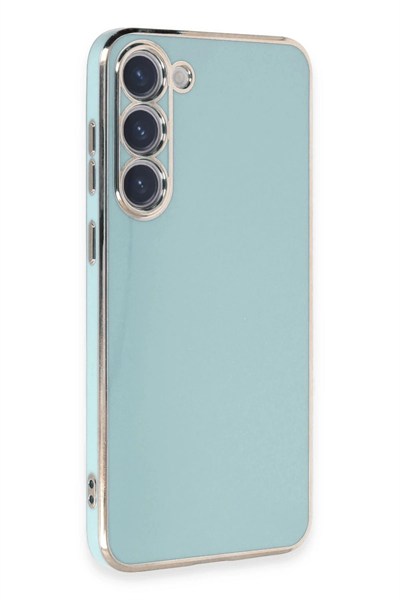 Mey İthalat®  Samsung Galaxy S23 Kılıf Volet Silikon - Açık Yeşil