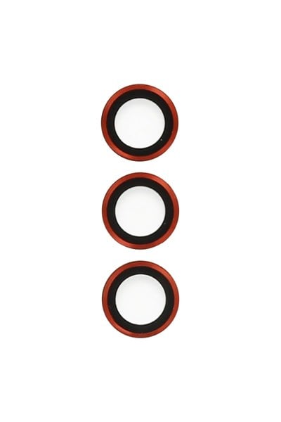 Mey İthalat®  Samsung Galaxy S23 Metal Kamera Lens - Kırmızı
