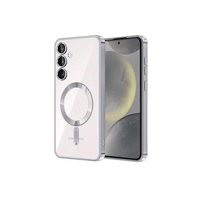 Mey İthalat®  Samsung Galaxy S23 Plus Kılıf Kross Magneticsafe Kapak - Gümüş
