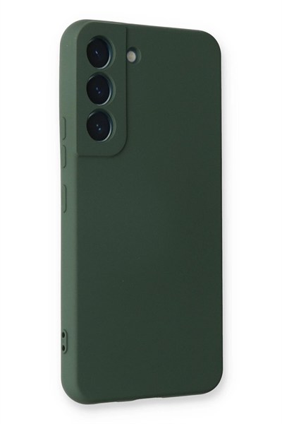 Mey İthalat®  Samsung Galaxy S23 Plus Kılıf Nano içi Kadife Silikon - Koyu Yeşil