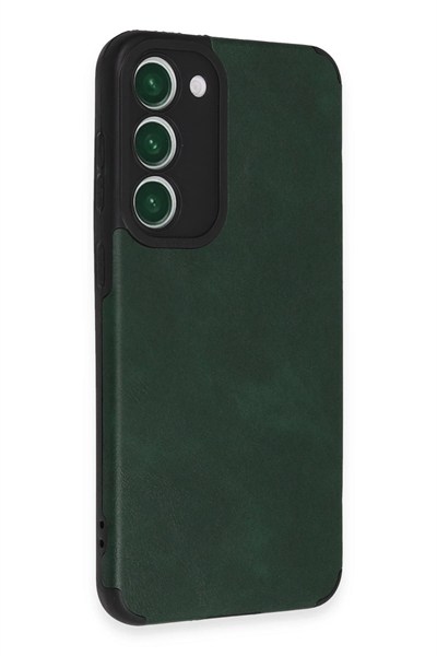 Mey İthalat®  Samsung Galaxy S23 Plus Kılıf Loop Deri Silikon - Yeşil