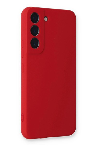 Mey İthalat®  Samsung Galaxy S23 Plus Kılıf Nano içi Kadife Silikon - Kırmızı